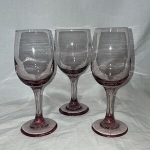 Beautiful purple wine glasses